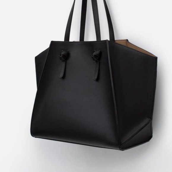 Zara Handbags - Zara Geometric Tote Purse Bag